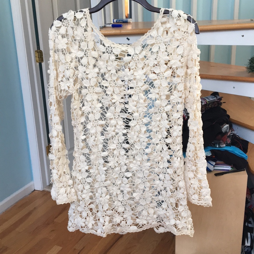 Ivory Pacsun shirt - Picture 3 of 4